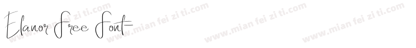 Elanor Free Font字体转换